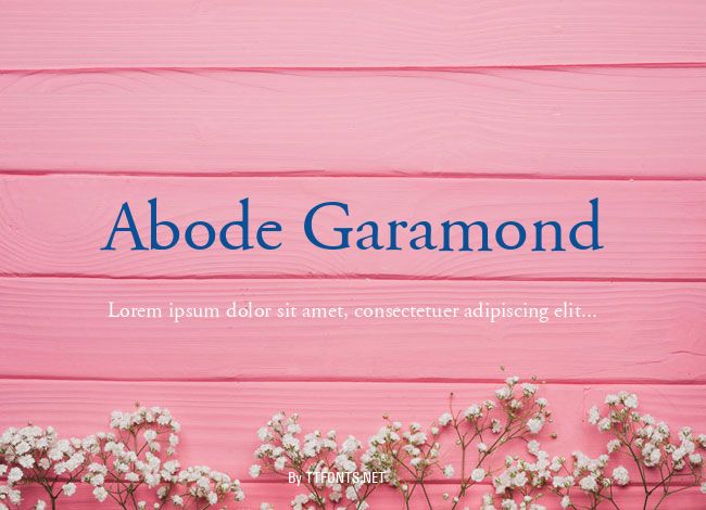 Abode Garamond example